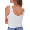 Forever 21 Women’s Floral Embroidered Crop Top(Cream)
