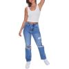 Forever 21 Women’s Floral Embroidered Crop Top(Cream)