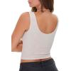 Forever 21 Women’s Floral Embroidered Crop Top(Sandshell)
