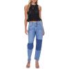Forever 21 Women’s Floral Lace Scalloped Top(Black)