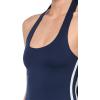 Forever 21 Women’s Halter Top with Graphic Print Casual Trend Style(Navy)