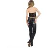 Forever 21 Women’s Lace Tube Top with Pointed Hem and Crochet Detail(Black)