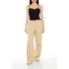 Forever 21 Women’s Lace-Trim Rosette Cropped Cami(Black)