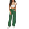 Forever 21 Women’s Mid-Rise Denim Cargo Pants(Avocado)