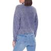 Forever 21 Women’s Mineral Wash Mock Neck Sweater(Royal)