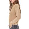 Forever 21 Women’s Mineral Wash Mock Neck Sweater(Taupe)