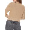 Forever 21 Women’s Mineral Wash Mock Neck Sweater(Taupe)