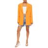 Forever 21 Women’s Notched Double-Breasted Blazer(Tangerine)