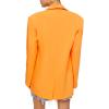 Forever 21 Women’s Notched Double-Breasted Blazer(Tangerine)