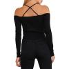 Forever 21 Women’s Off-The-Shoulder Cropped Sweater(Black)