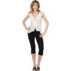 Forever 21 Womens Paulette Top with Ruffle Trim(Ivory)