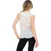 Forever 21 Womens Paulette Top with Ruffle Trim(Ivory)