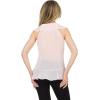 Forever 21 Womens Paulette Top with Ruffle Trim(Pink)