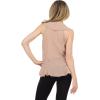 Forever 21 Womens Paulette Top with Ruffle Trim(Taupe)