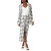 Forever 21 Women’s Plaid A-line Maxi Skirt(White)