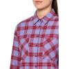 Forever 21 Women’s Plaid Button-Front Flannel Shirt(Lavender)