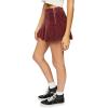Forever 21 Women’s Pleated Corduroy Mini Skirt(Merlot)