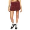 Forever 21 Women’s Pleated Corduroy Mini Skirt(Merlot)