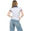 Forever 21 Womens Polo Tee with Embroidery(Grey)