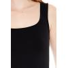 Forever 21 Women’s Ponte Knit Midi Tank Dress(Black)