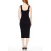 Forever 21 Women’s Ponte Knit Midi Tank Dress(Black)
