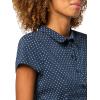 Forever 21 Women’s Poplin Button Down Collared Shirt with Self Tie Back(Navy)