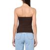 Forever 21 Women’s Regular Length Tube Top Strapless Stretch(Brown)