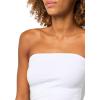 Forever 21 Women’s Regular Length Tube Top Strapless Stretch(White)