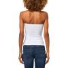 Forever 21 Women’s Regular Length Tube Top Strapless Stretch(White)