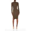 Forever 21 Women’s Ribbed Knit Midi Sweater Dress(Cypress)