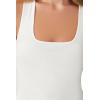 Forever 21 Women’s Ribbed Knit Tank Top(Cream)