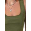 Forever 21 Women’s Ribbed Knit Tank Top(Cypress)