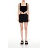 Forever 21 Women’s Ribbed Sweater-Knit Crop Top(Black)