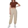 Forever 21 Women’s Ribbed Sweater-Knit Crop Top(Carob)