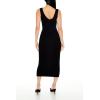 Forever 21 Women’s Ribbed Sweater-Knit Dress(Black)