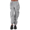 Forever 21 Women’s Ruched Pocket Joggers(Harbor Grey)