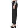 Forever 21 Women’s Satin Mid-Rise Cargo Pants(Black)