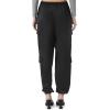 Forever 21 Women’s Satin Mid-Rise Cargo Pants(Black)