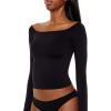 Forever 21 Women’s Seamless Crop Top(Black)