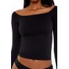 Forever 21 Women’s Seamless Crop Top(Black)