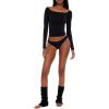 Forever 21 Women’s Seamless Crop Top(Black)