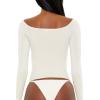 Forever 21 Women’s Seamless Crop Top(White)
