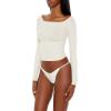 Forever 21 Women’s Seamless Crop Top(White)