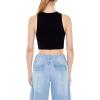 Forever 21 Women’s Seamless Cropped Tank Top(Black)