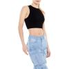 Forever 21 Women’s Seamless Cropped Tank Top(Black)