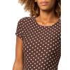 Forever 21 Womens Short Sleeve Crew Neck Yummy T Shirt with Hourglass Waist(Brown)