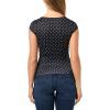 Forever 21 Women’s Short Sleeve Square Neck Cropped T Shirt(Black)