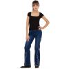 Forever 21 Women’s Short Sleeve Square Neck Cropped T-Shirt with Charm(Black)