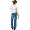 Forever 21 Women’s Short Sleeve Square Neck Cropped T-Shirt with Charm(Gardenia)