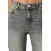 Forever 21 Women’s Stone Wash High-Rise Flare Jeans(Dark Denim)